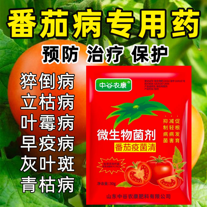 西红柿番茄疫菌清抑菌病菌清病毒病专用药复合微生物杀菌剂叶面肥