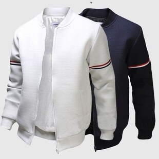 men jacket fashion decorative collar Webbing coat