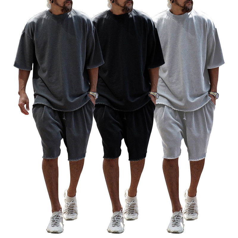 欧美男装2025夏季男士宽