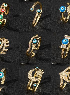 欧美油滴环恶眼覆古开尾