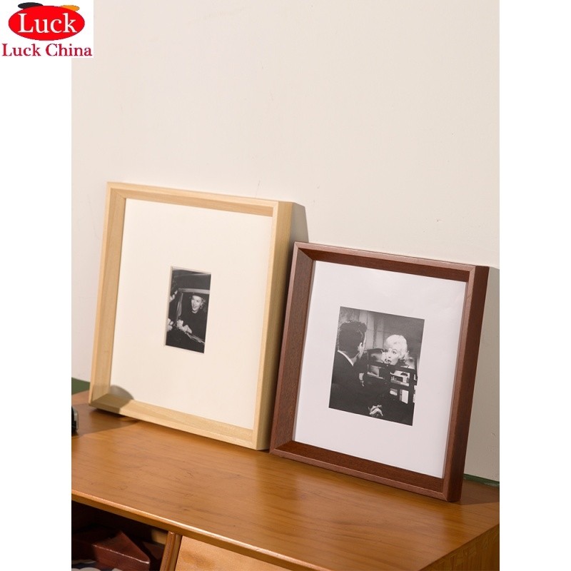 Nordic simple wooden photo frame square picture frames 相框