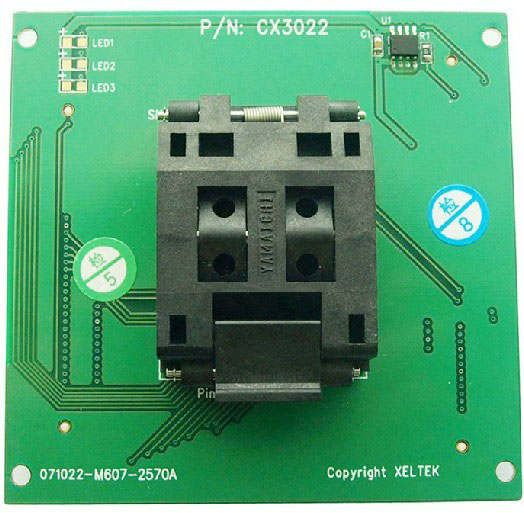 西尔特编程器SUPERPRO/5000E/5000/6000等烧录座 CX3022 QFP100