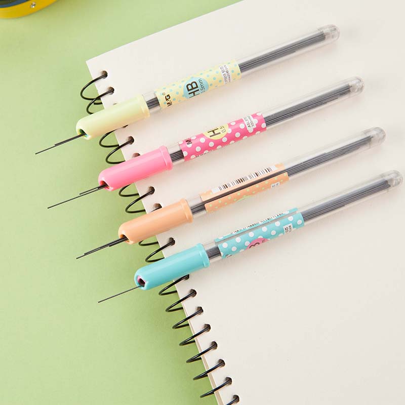 晨光HB铅芯学生用实惠装0.5/0.7荧之光系列自动活动铅笔芯37503