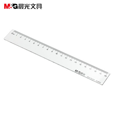 晨光文具直尺办公型直尺20cm 绘图制图工具学生绘图文具ARL96004