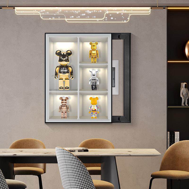 暴力熊轻奢电表箱装饰画竖款现代简约高级感配电箱遮丑箱遮挡挂画