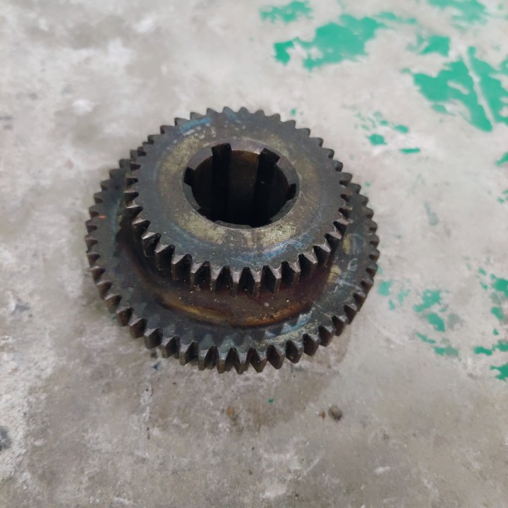 沈阳机床C620-1床配件57-2三联2齿轮Z36/52/44车/M2.25内孔6-4*8
