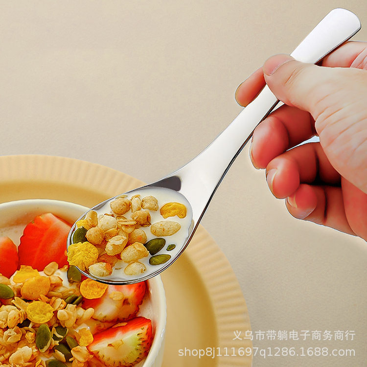 不锈钢调羹喝汤小勺子【