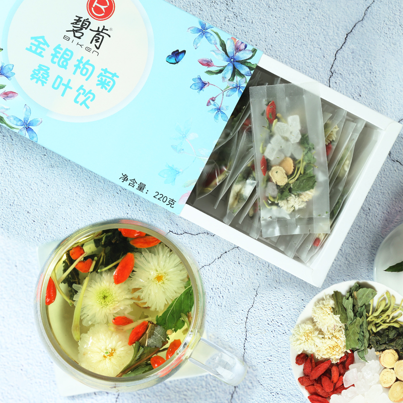 限6000张券金银花枸杞菊花桑叶茶清热去降火肝火明目薄荷叶养生组合茶20包