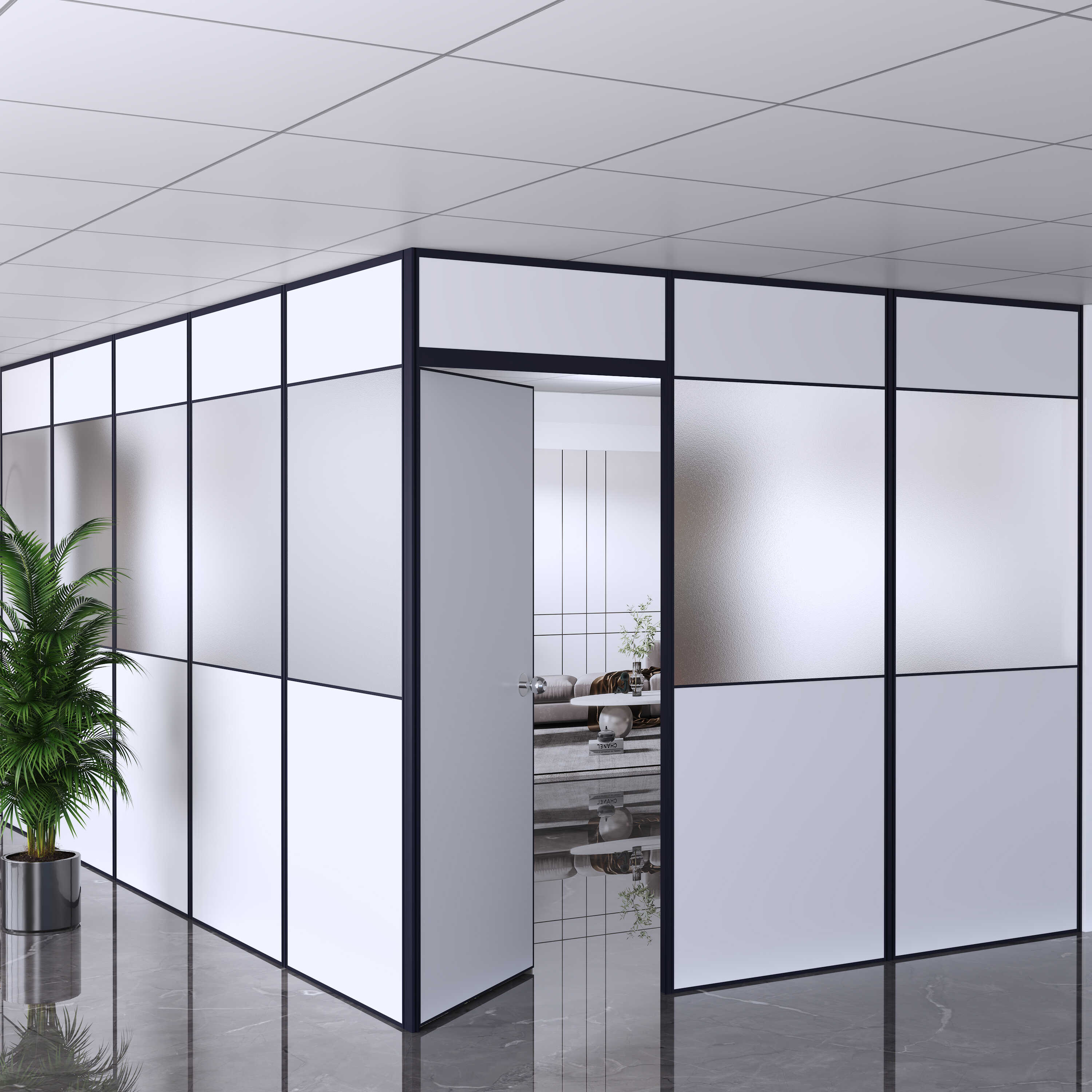 办公室屏风高隔断墙可拆卸隔音