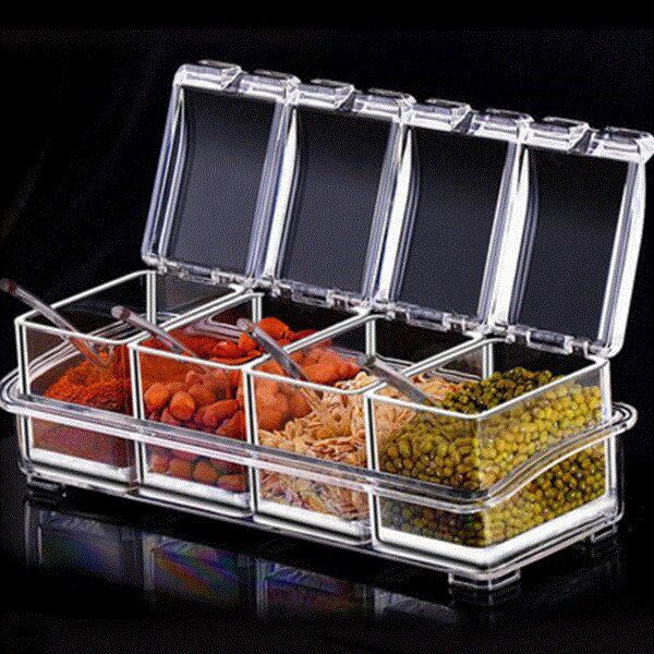 kitchen seasoning storage box spices condiment dispenser 盒在類目 廚房/烹飪用具, 廚用小工具/廚房儲物, 廚房儲物架/廚房置物架, 廚房置物架/角架中 - 來自Buy2taobao.com提供專業的淘寶代購服務