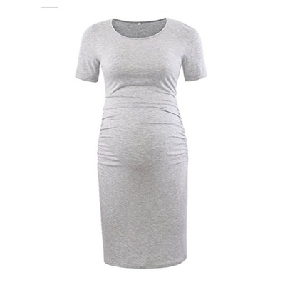 New short sleeved maternity dress summer Women skirt连衣裙女