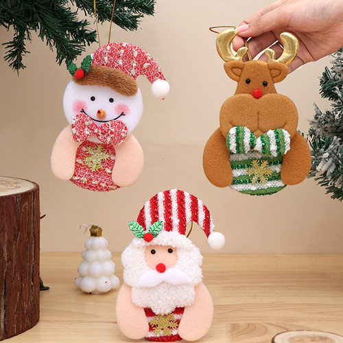 树挂饰Small snowman Gift Elk Christmas Tree Pendant Festival