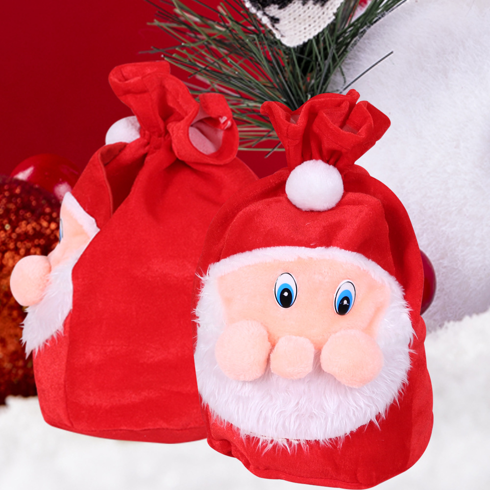 袋 Christmas Santa Claus candy Elderly big Backpack Gift Bag