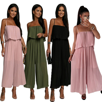 bodysuit Women's camisole strapless loose fashion jumpsuit