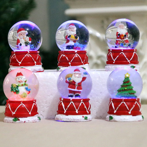 Christmas gifts decoration Luminous Santa Claus Crystal Ball