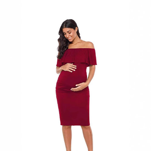 裙maternity summer women's skirt pleated slim fit sexy dress