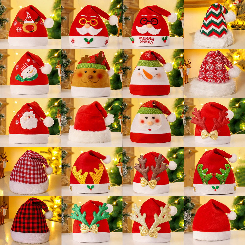 Snowman adult child party Hat Christmas Decoration Plush cap