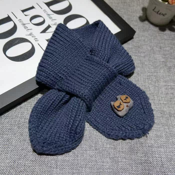 Korean cute kitten cross scarf knitted warm baby bib childin the Children/Baby/Family fitted , Hat/Muffler/Masks/Gloves/Earmuffs/Booties , Muffler  category - from Buy2taobao.com to provide professional Taobao agent buy service