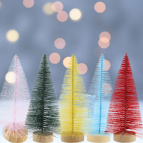 Mini Christmas pine needle Tree Home Decoration Colorful小树