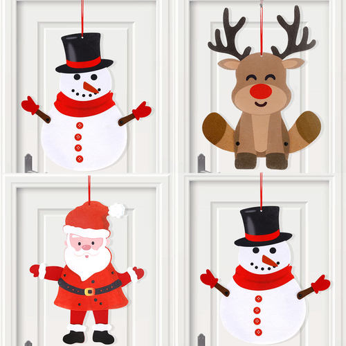 挂饰Christmas Large Pendant Cartoon Snowman Elk accessories