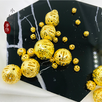 diy头饰镂空金色古风步摇发簪