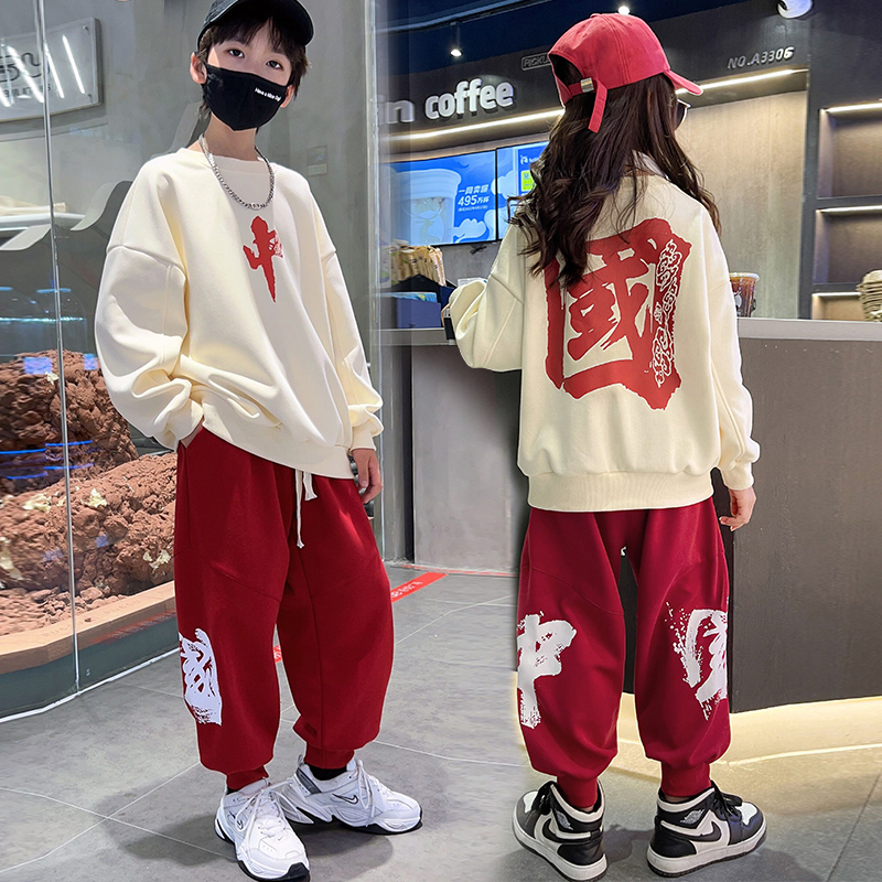 潮牌女童爵士街舞演出服卫衣练功