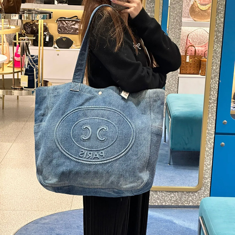 ins博主2025新款休闲百搭洗水牛仔布单肩包大容量通勤腋下包女包,箱包皮具/热销女包/男包,通用款女包,淘宝优惠券,粉丝福利购,淘宝优惠卷