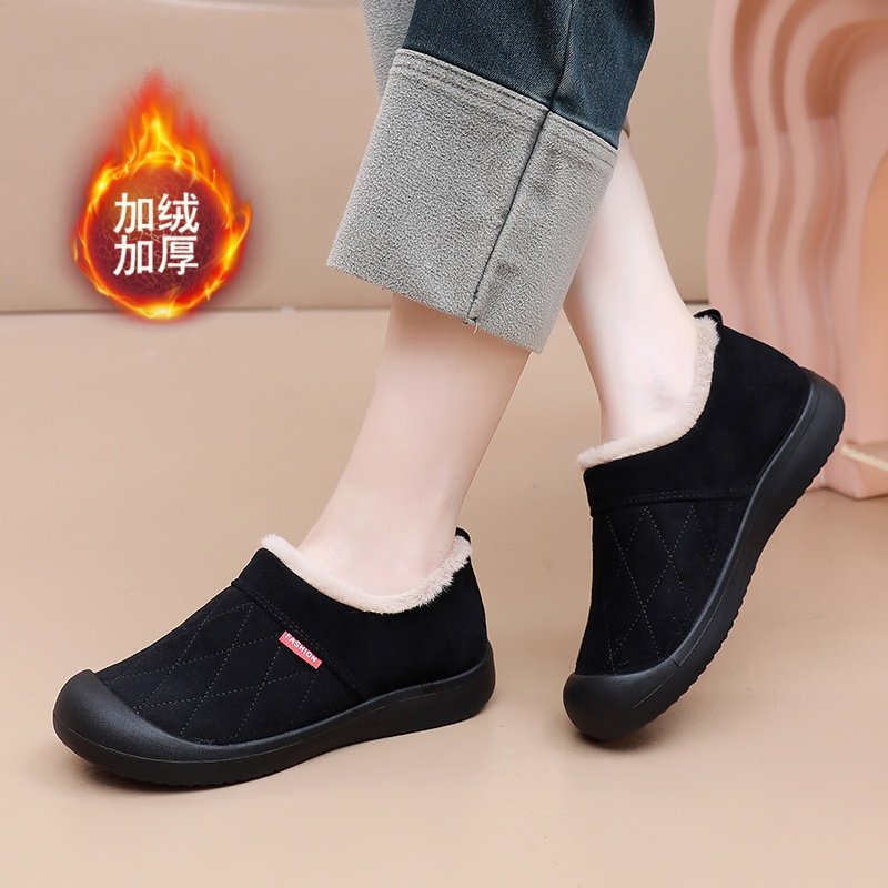 老北京棉鞋女加绒加厚中老年妈妈鞋冬季一脚蹬女鞋2025新款保暖鞋,女鞋,棉鞋,淘宝优惠券,粉丝福利购,淘宝优惠卷
