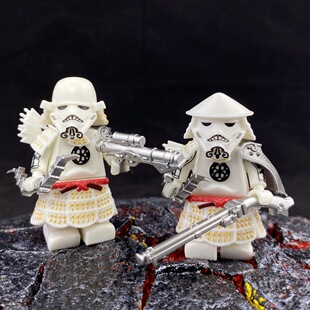星球大战暴风白兵武士克隆兵模型拼装玩具适配乐高第三方积木人仔