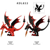 适配乐高龙与地下城火龙坐骑积木龙裔龙骑士人仔儿童玩具KDL855