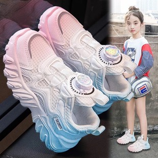 帮登官方正品女童鞋夏季2025新款儿童鞋子运动鞋女孩老爹鞋网面透