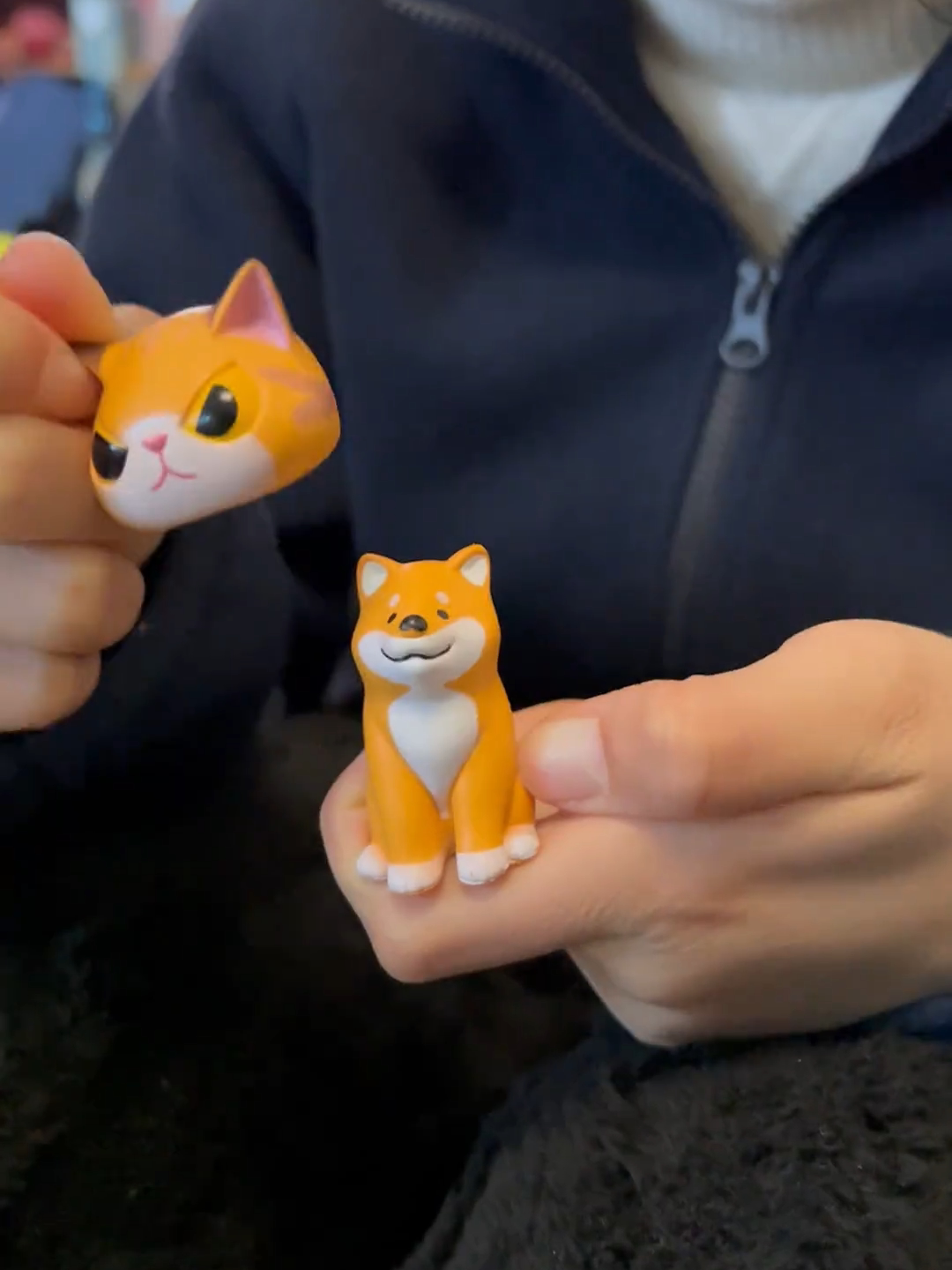 伪装猫头套可爱变装猫咪搞笑卡通情人节礼物动物沙雕车载手办摆件