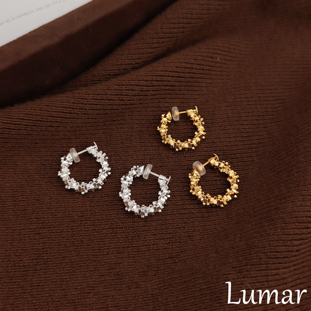 S925银碎银子C型耳钉女轻奢高级感小众设计一体式螺旋无耳洞耳夹,饰品/流行首饰/时尚饰品新,耳夹,淘宝优惠券,粉丝福利购,淘宝优惠卷