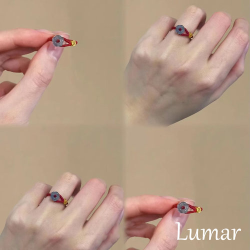 S925银新中式有钱花钱币编织戒指