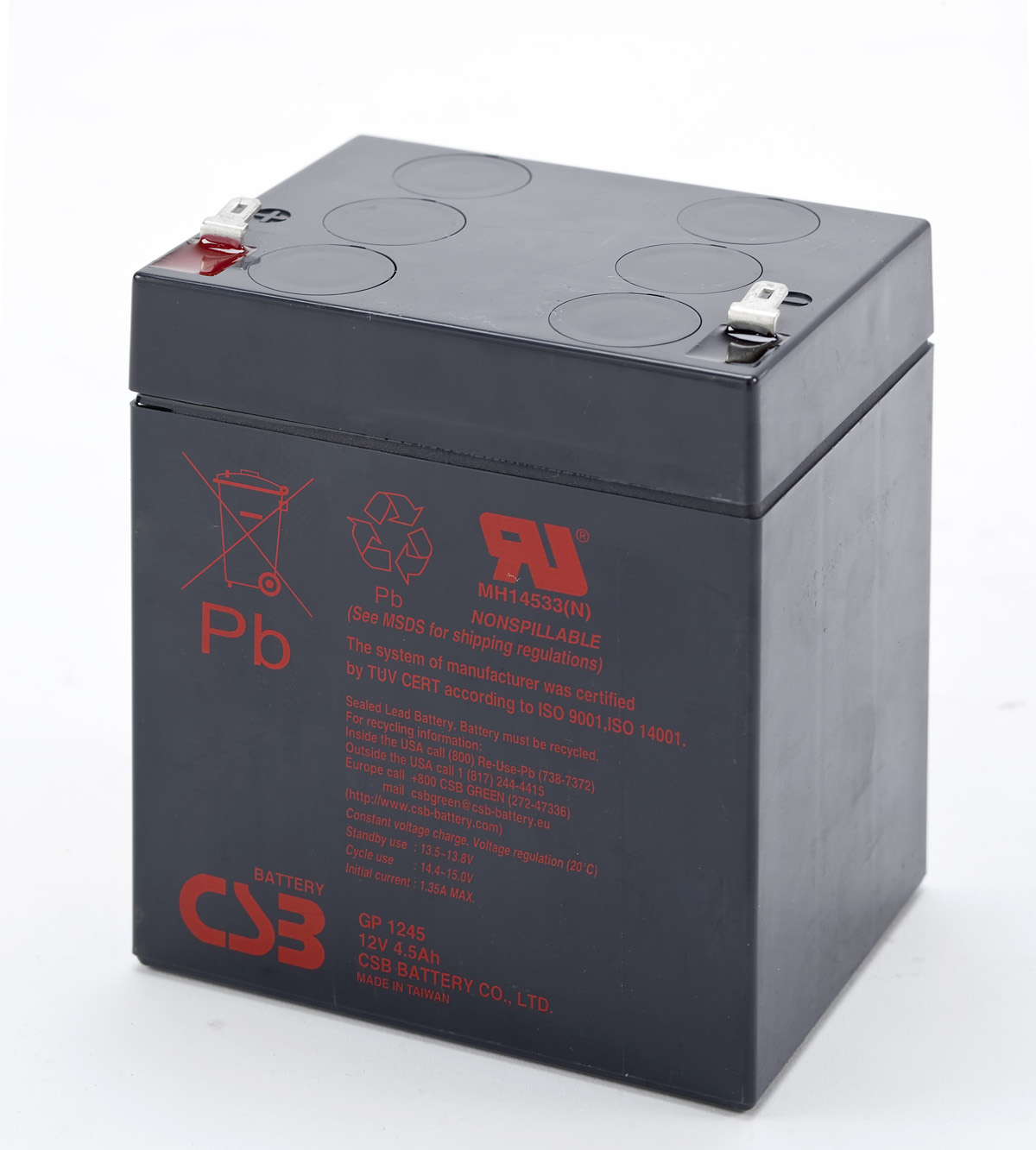 CSB蓄电池 GP1245/12V4.5AH  UPS/EPS/消防/应急电源/门禁 专用