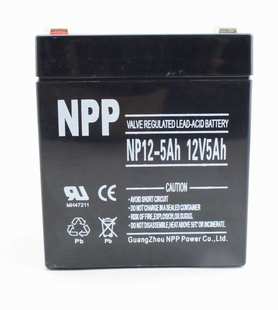 太阳能免维护蓄电池 UPS电源 12V5AH NP12 耐普蓄电池 4AH NPP