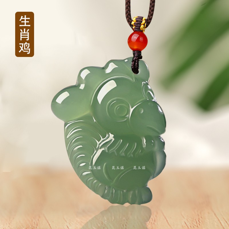 和田玉十二生肖吊坠牛虎兔子猪狗