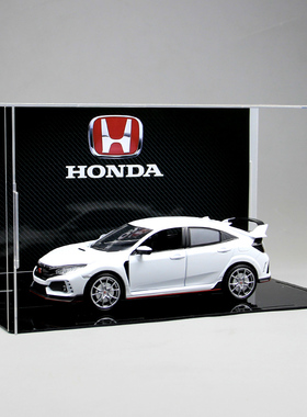 红标本田思域TypeR合金授权灯光版汽车玩具限量收藏版送男生礼物