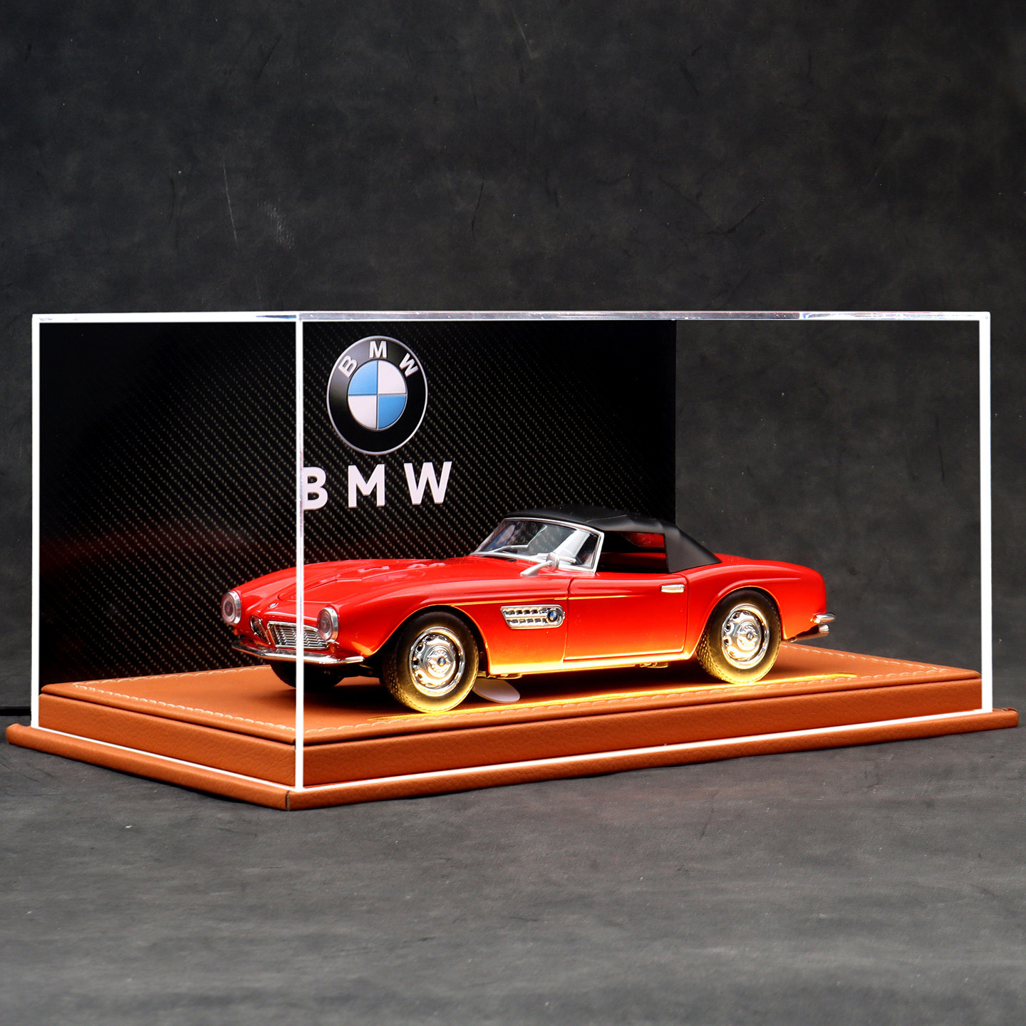 1956款宝马507复古跑车模型合金可变敞篷老爷车仿真汽车玩具收藏