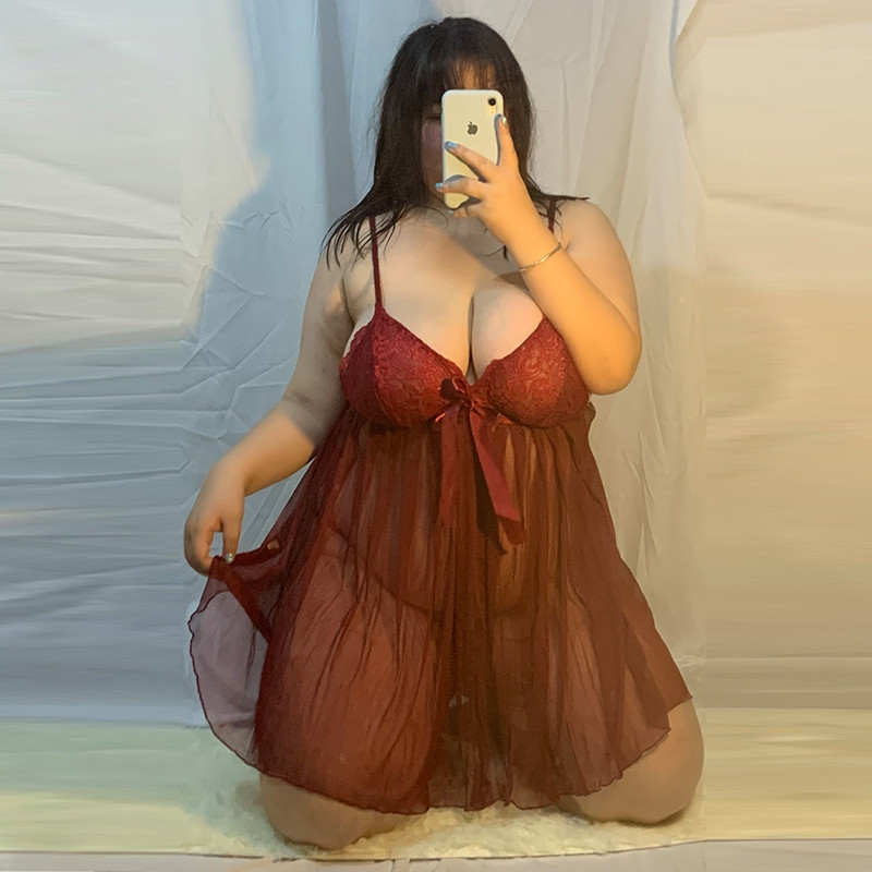 性感睡裙胖mm内衣300斤性感睡衣