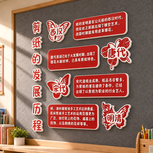 【幼儿园剪纸主题环创】班级布置
