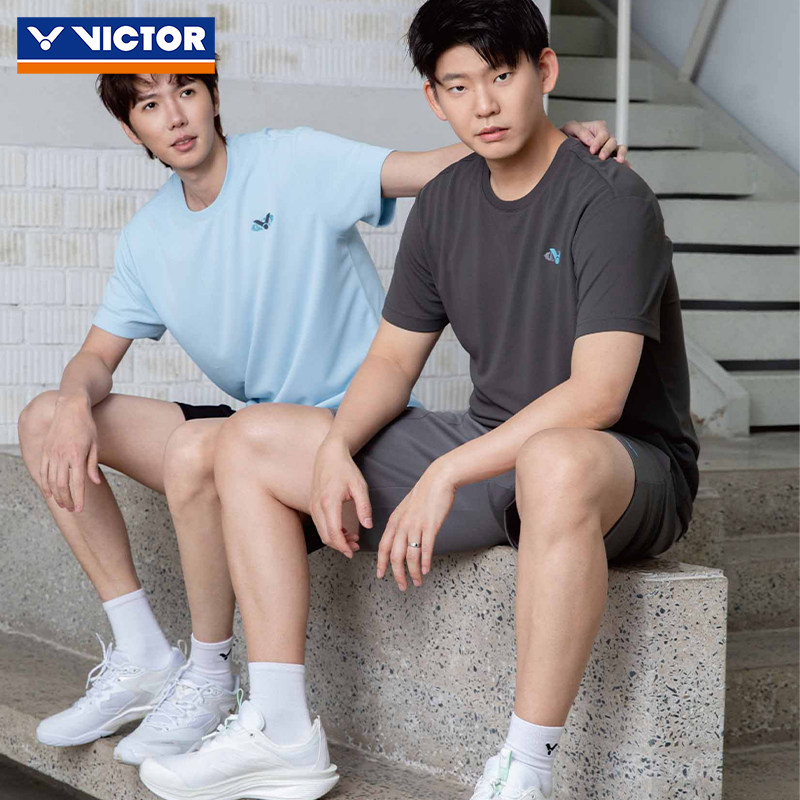 victor胜利威克多羽毛球服男女款易干吸湿排汗针织运动短裤R65204