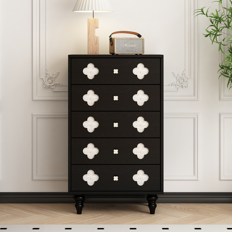 法式五斗柜实木卧室抽屉柜中古风斗柜贝壳柜五斗储柜储物柜边柜,住宅家具,斗柜,淘宝优惠券,粉丝福利购,淘宝优惠卷