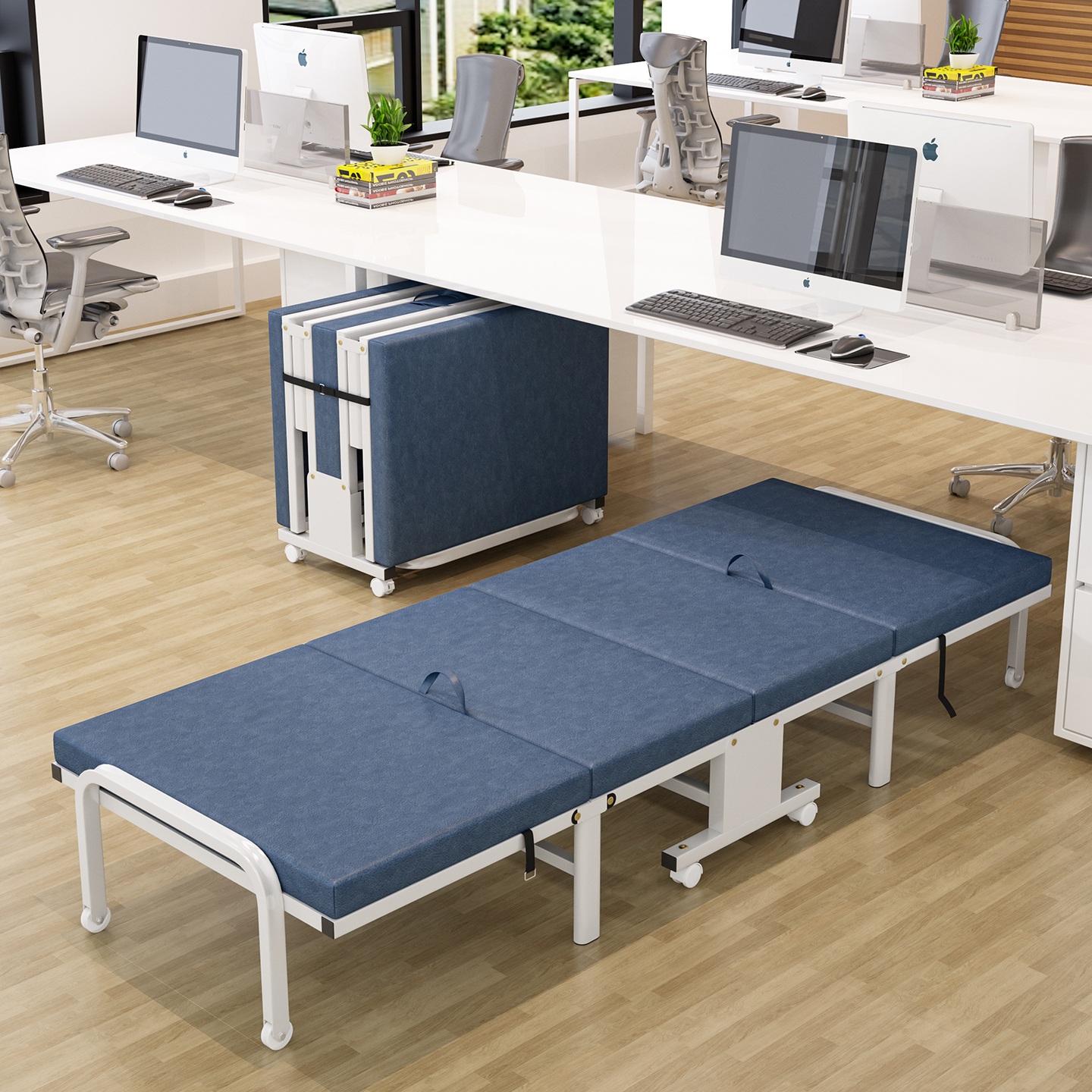 简约折叠木板海绵防侧翻午休办公