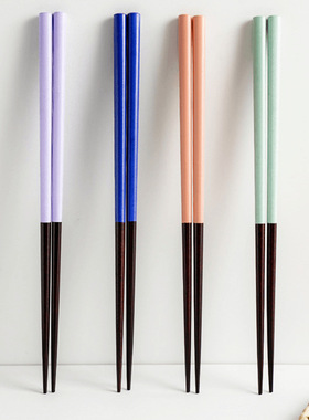 实木筷子家用高档防滑耐高温家庭分餐一人一筷专人专用天然木质筷