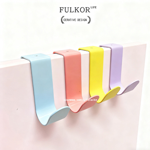 柜门挂钩免打孔厨房橱柜抽屉挂钩衣柜专用背式Z型门后免钉无痕钩