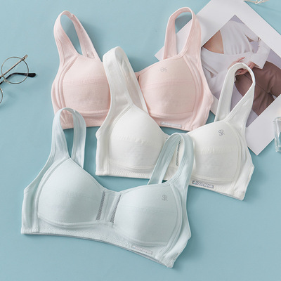 初中生高中生少女文胸内衣青春发育期固定杯透气18岁大童背心