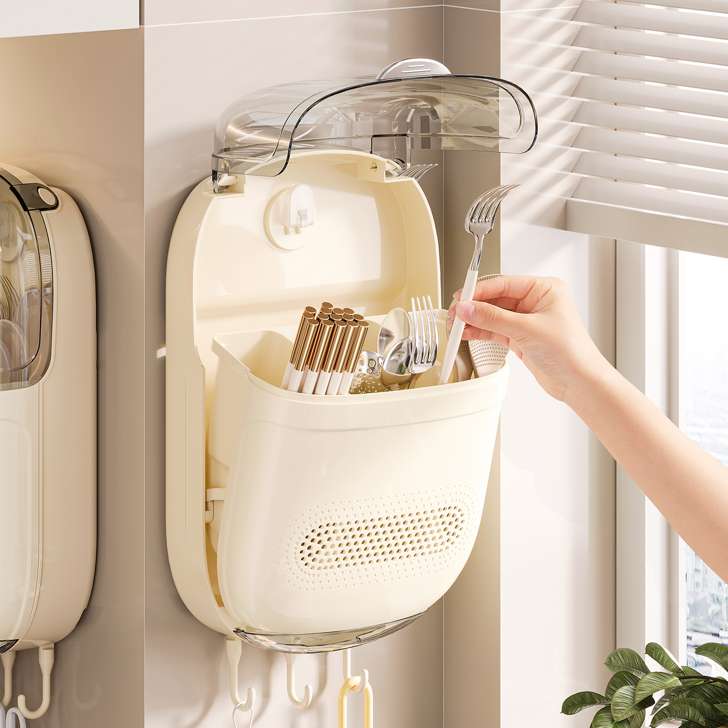 2025年新款筷子收纳盒壁挂式