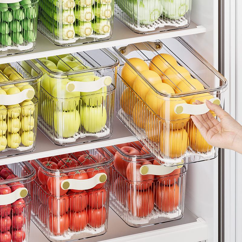 冰箱收纳盒食品级保鲜厨房冷冻专用整理神器蔬菜水果鸡蛋储物抽屉-封面
