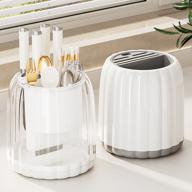 厨房旋转刀架置物架台面多功能筷子筒刀架一体收纳盒家用菜刀架子,厨房/烹饪用具,厨房置物架/置物柜/角架,淘宝优惠券,粉丝福利购,淘宝优惠卷